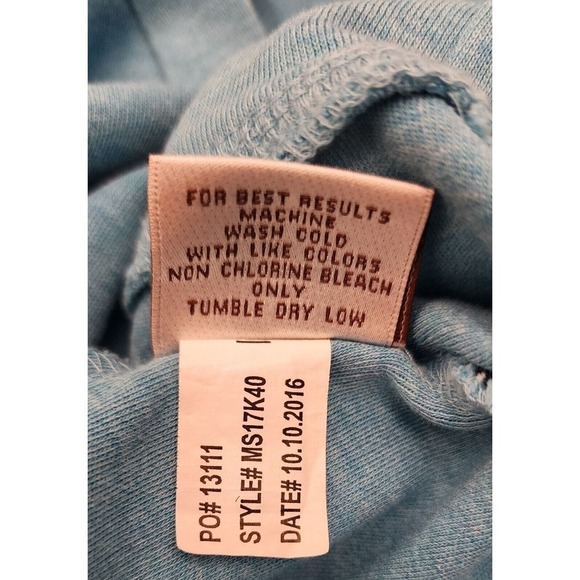 Peter Millar Blue Long Sleeve 100% Cotton Quarter Zip Pullover Size XL - Picture 9 of 10